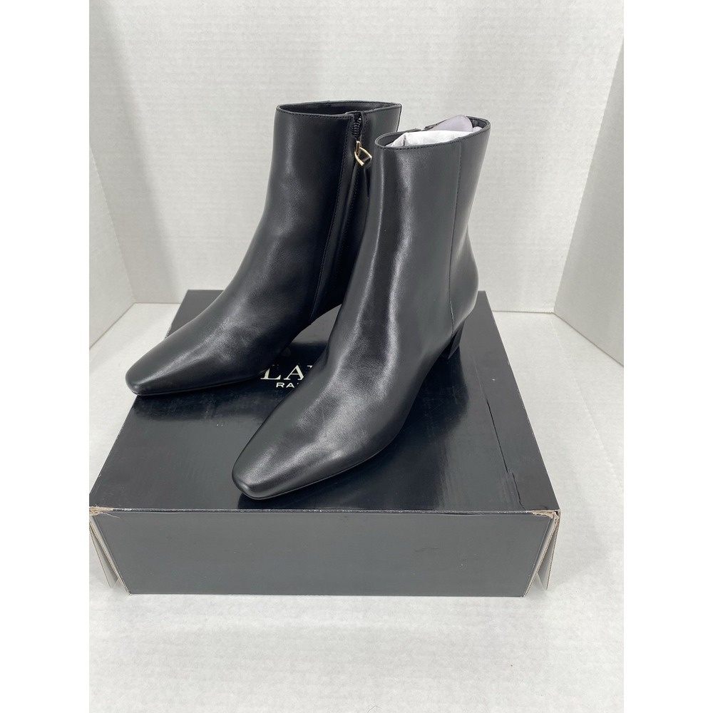 Lauren Ralph Lauren Willa Burnished Leather Booties. Ankle Boot size 9